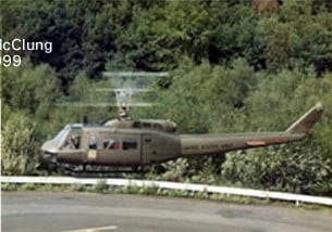 The colonel flying in from battalion headquarters