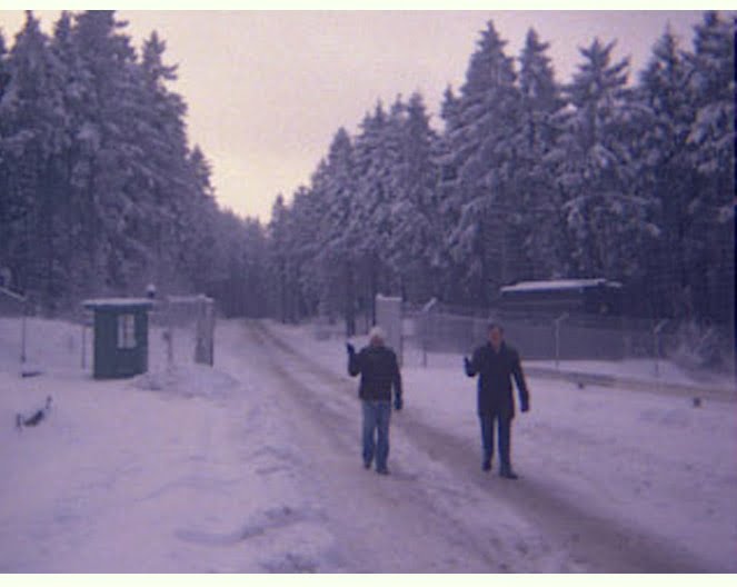 Two soldiers walking in