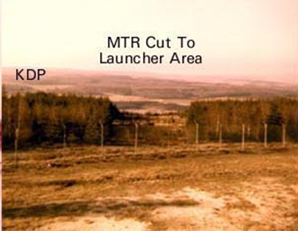 Missile tracking radar to launching area