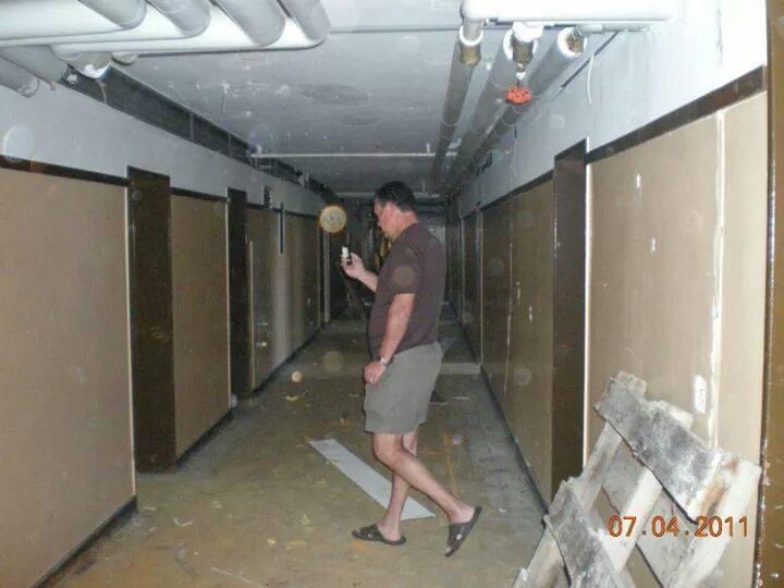 Another photo of Danny in the second floor of the barracks at the July 4, 2011 reunion